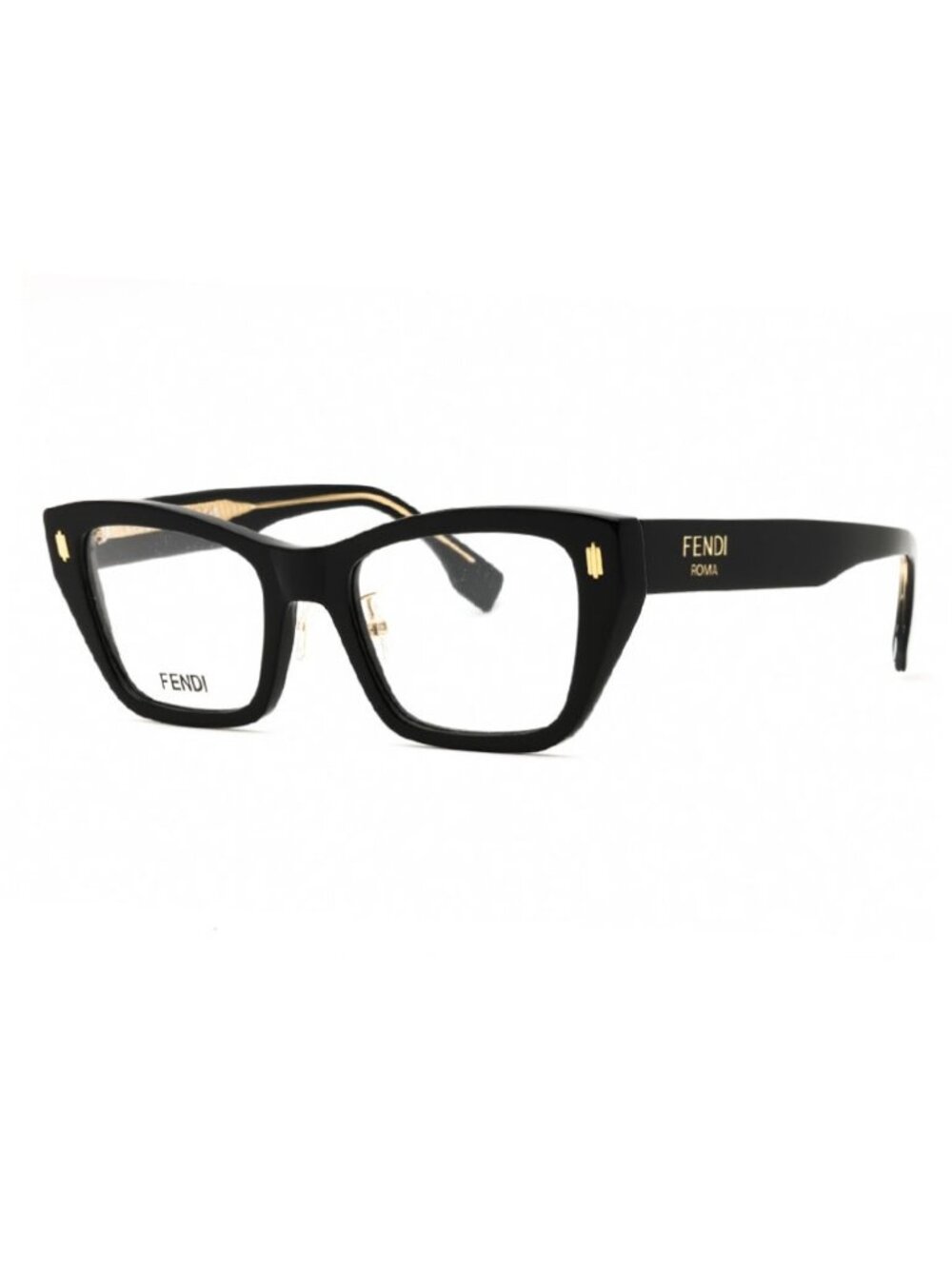 NEW FENDI EYEGLASSES, BLACK WOMEN EYEWEAR FENDI FE50118F 001